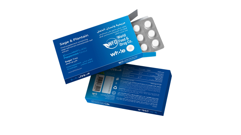 Sage & Plantain Box Whole Blue (contains 10 boxes) Dried Plantain Leaves and Dried Sage Leaves