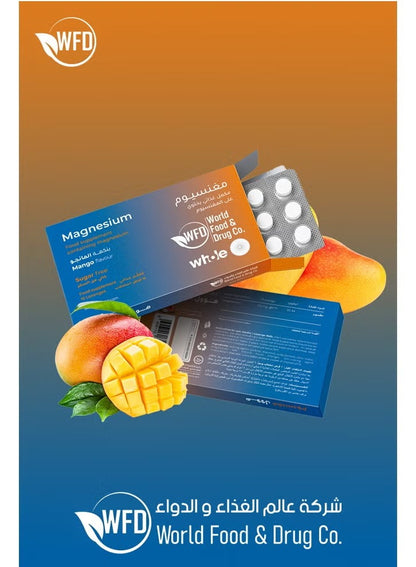 Magnesium Oxide 150 mg Lozenges – Sugar-Free, Mango Flavor – Supports Energy, Muscle Recovery, Bone Health & Immunity for Adults – 1 Pack (15 Lozenges)