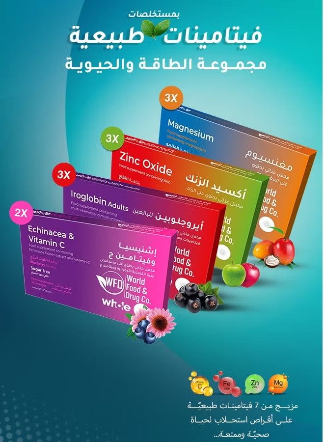 4-in-1 Multivitamin & Mineral Lozenges – Iron, Vitamin B12, Zinc & Magnesium – Sugar-Free,Fruit Flavor Tablets – Daily Multivitamins for Adults & Kids – Bone Strength & Healthy Growth – 1 Box (11 Packs × 15 Tablets, 165 Lozenges)